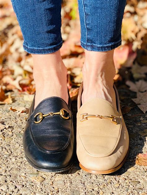 womens red gucci loafers studded heel|gucci heeled loafer dupes.